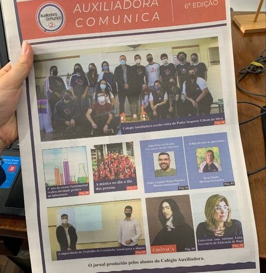 PROTAGONISMO JUVENIL: Colégio Auxiliadora lança 6ª edição do Jornal Auxiliadora Comunica