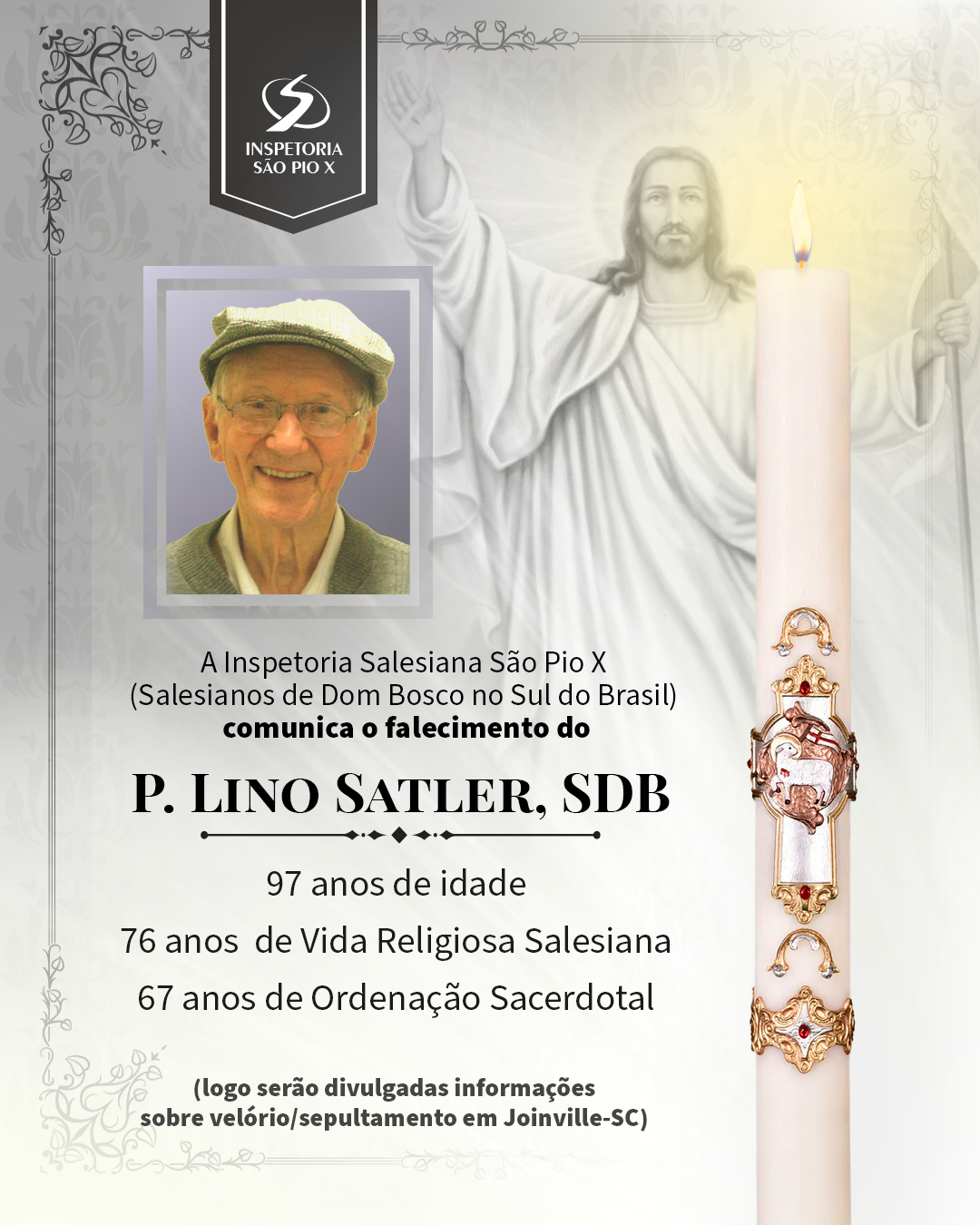 Falece P. Lino Satler