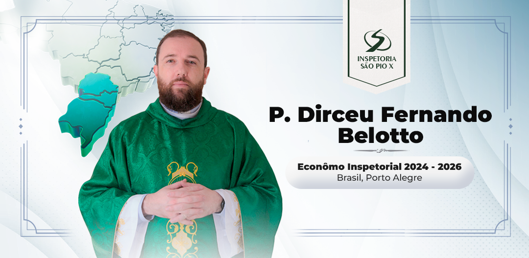 P. Dirceu Belotto é nomeado ecônomo da Inspetoria São Pio X