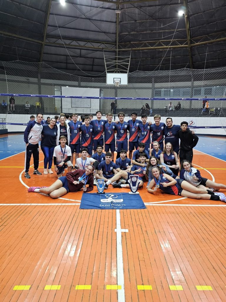 Colégio Dom Bosco é destaque na Liga Gaúcha de Voleibol e conquista título na etapa regional