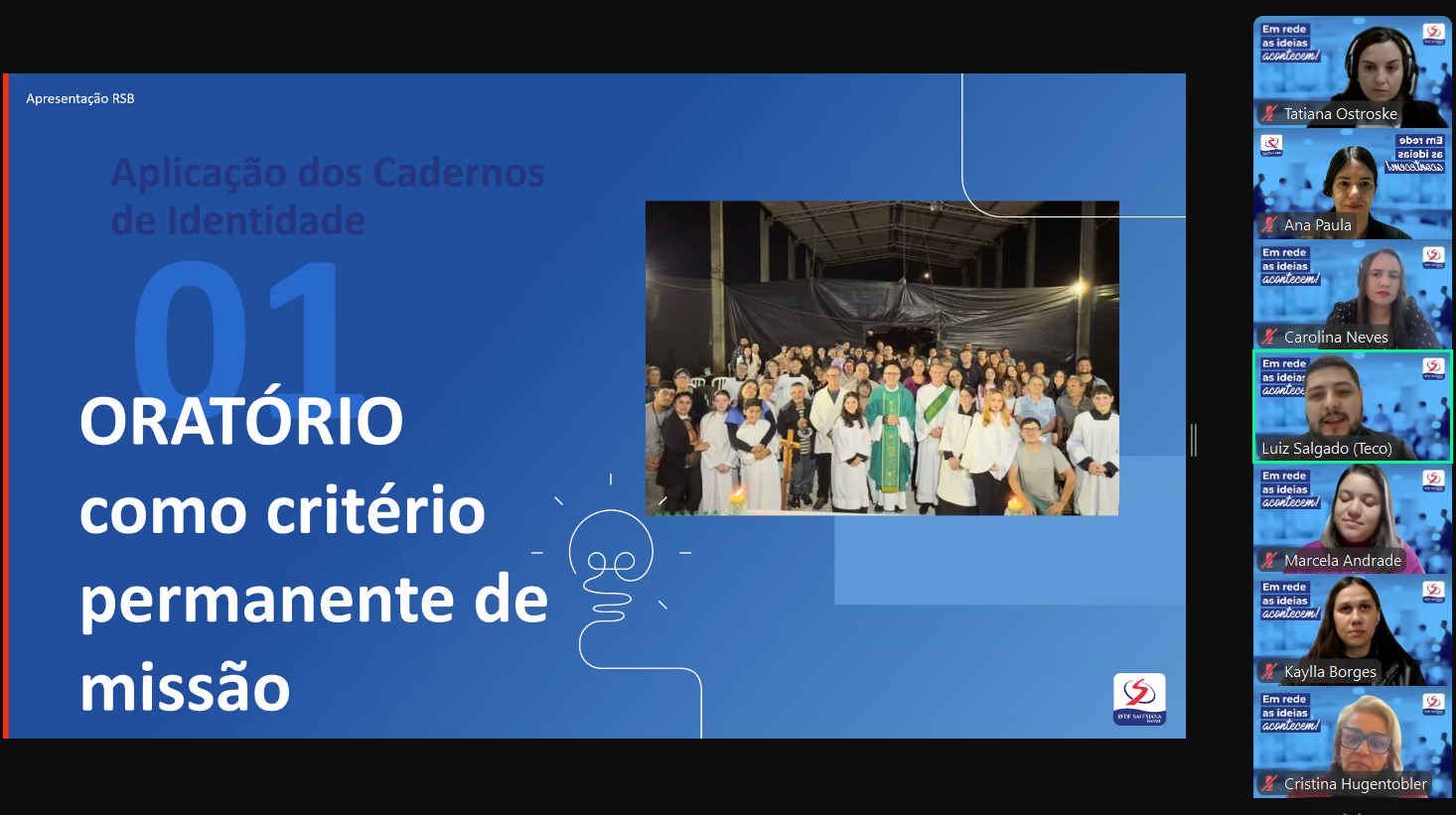 Seminário Virtual da RSB aborda trabalho dos oratórios realizados na Inspetoria São Pio X