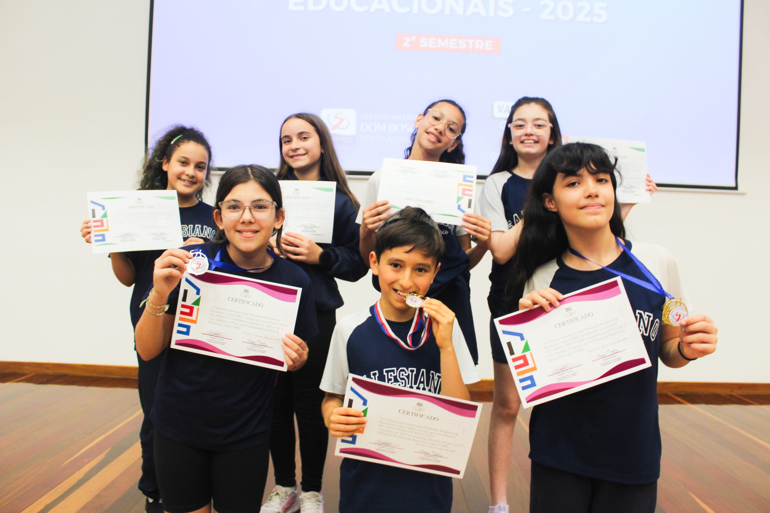 Estudantes Salesianos do Ensino Fundamental brilham nas Olimpíadas Educacionais