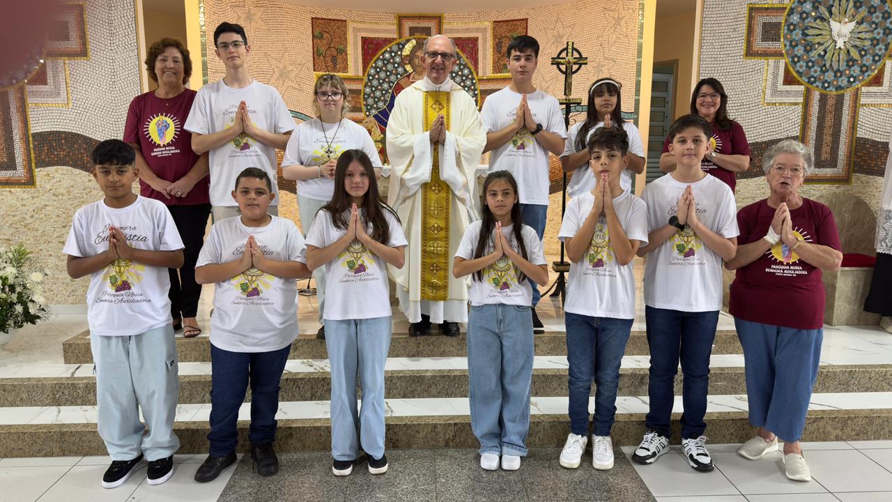 Ponta Grossa: Comunidades São Domingos Sávio e São João Bosco celebram a Primeira Eucaristia para suas crianças