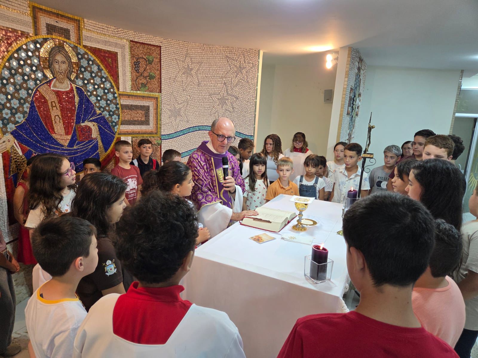 Capela Dom Bosco, da Paróquia Nossa Senhora Auxiliadora, em Ponta Grossa, PR, abre Ano Catequético com Celebração Eucarística