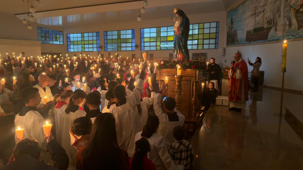 Paróquia Nossa Senhora Auxiliadora, em Ponta Grossa, celebra Pentecostes com Consagração das Famílias a Nossa Senhora Auxiliadora