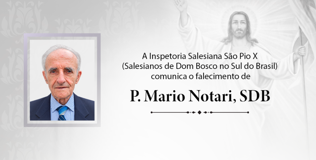 Nota de falecimento: Padre Mario Notari, SDB