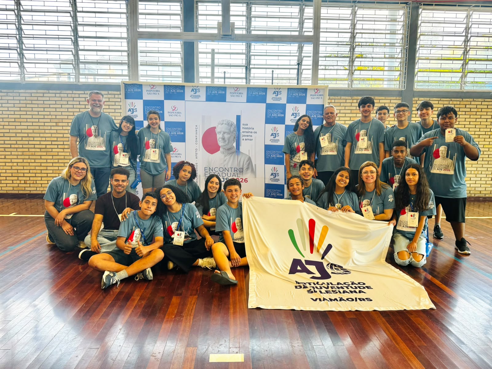 A juventude do Novo Lar participou do Encontro Estadual da AJS, que reuniu jovens de diferentes presenças salesianas do Rio Grande do Sul em um dia de fé, formação, convivência e protagonismo juvenil.
