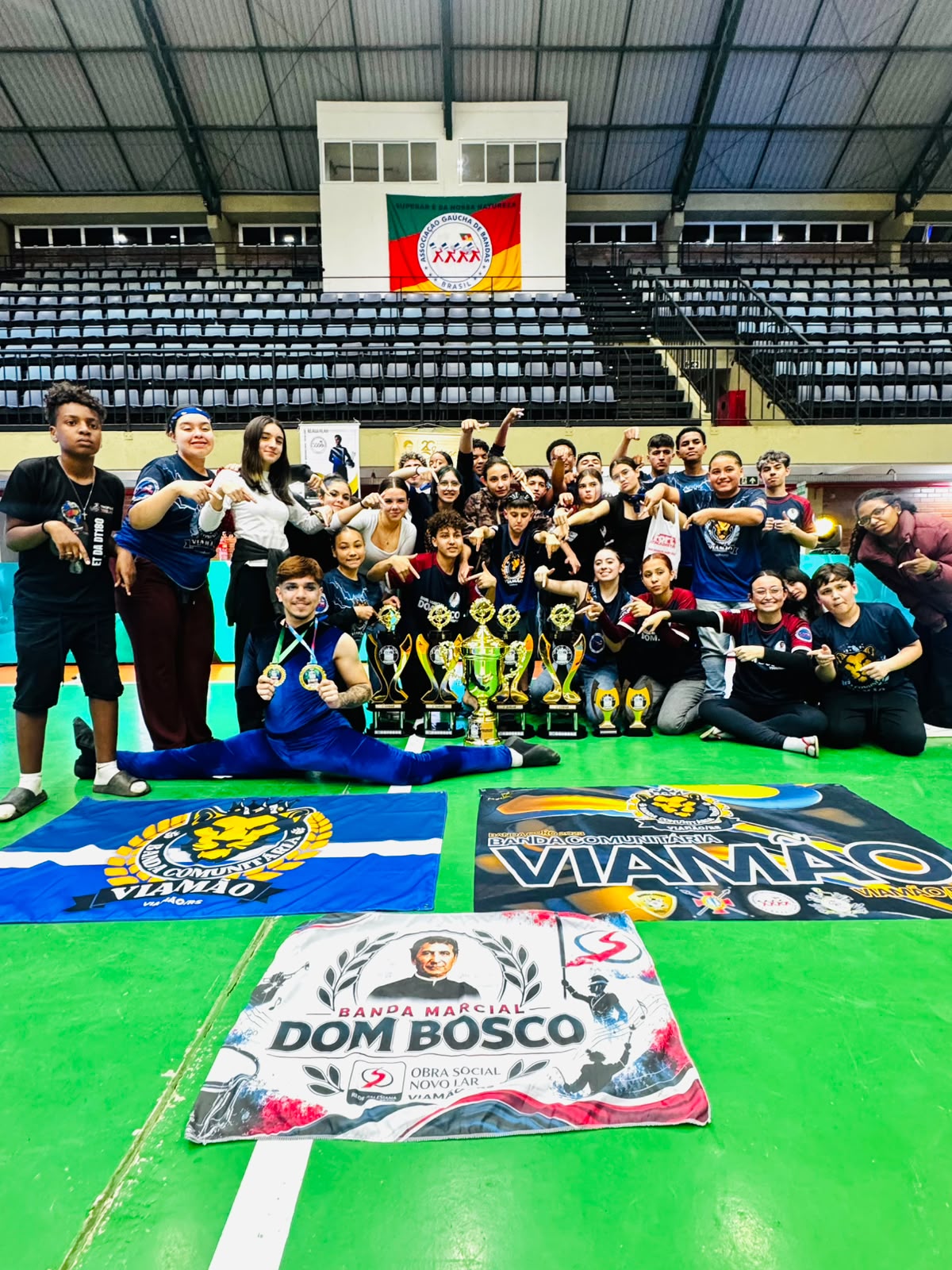 Banda Marcial Dom Bosco, do Novo Lar, conquista quatro primeiros lugares no XXVII Campeonato Estadual de Bandas e Fanfarras do RS